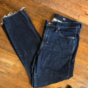 J. Crew Dark Blue Straight Leg Jeans
